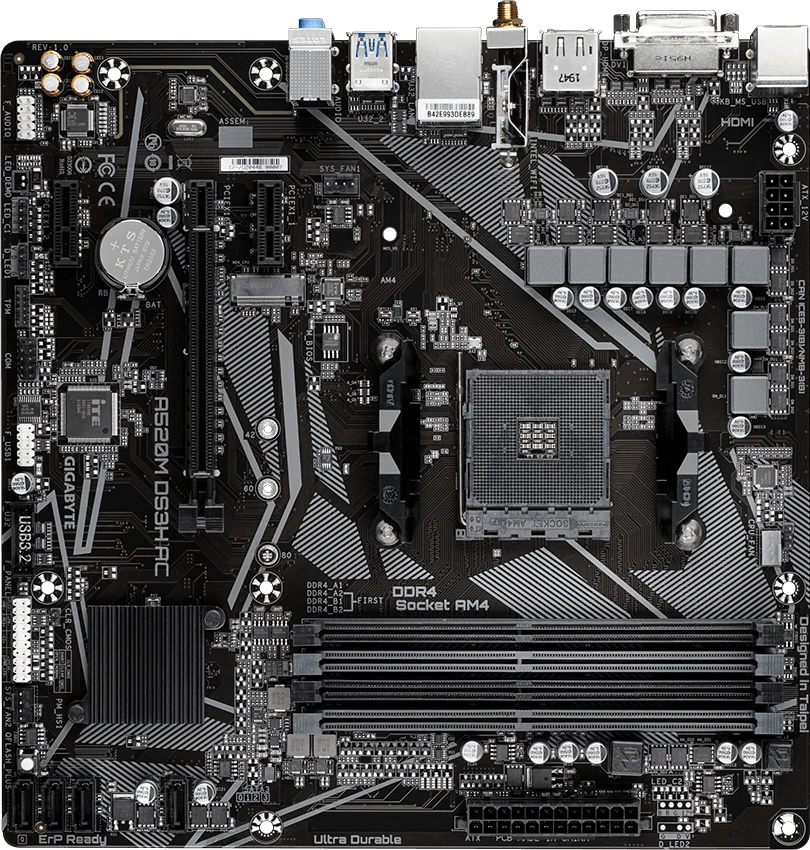 Gigabyte A520M DS3H AC (Rev. 1.x)